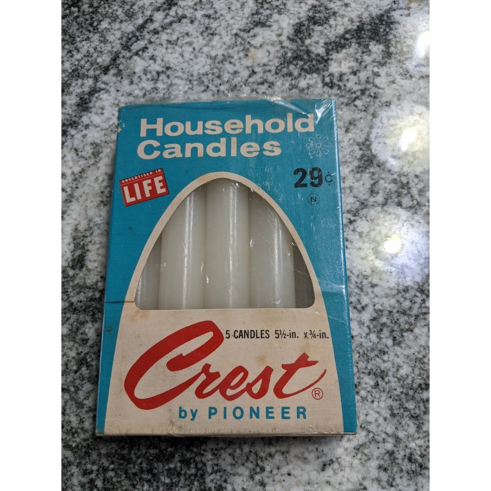 Vintage Crest By Pioneer Household Candles As Advertised In Life